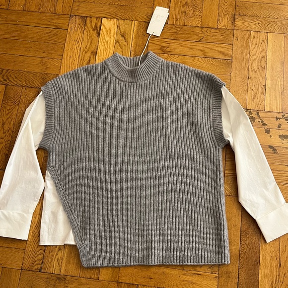 New-BOSS
Farva Mix Media Sweater In Grey Melange - Picture 8 of 14